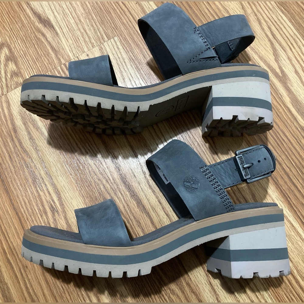 TIMBERLAND WOMEN'S VIOLET MARSH Two-Band STRAP SANDALS - US 7.5